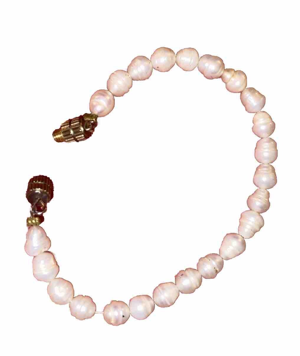 Real White pearl bracelet Approx 6in