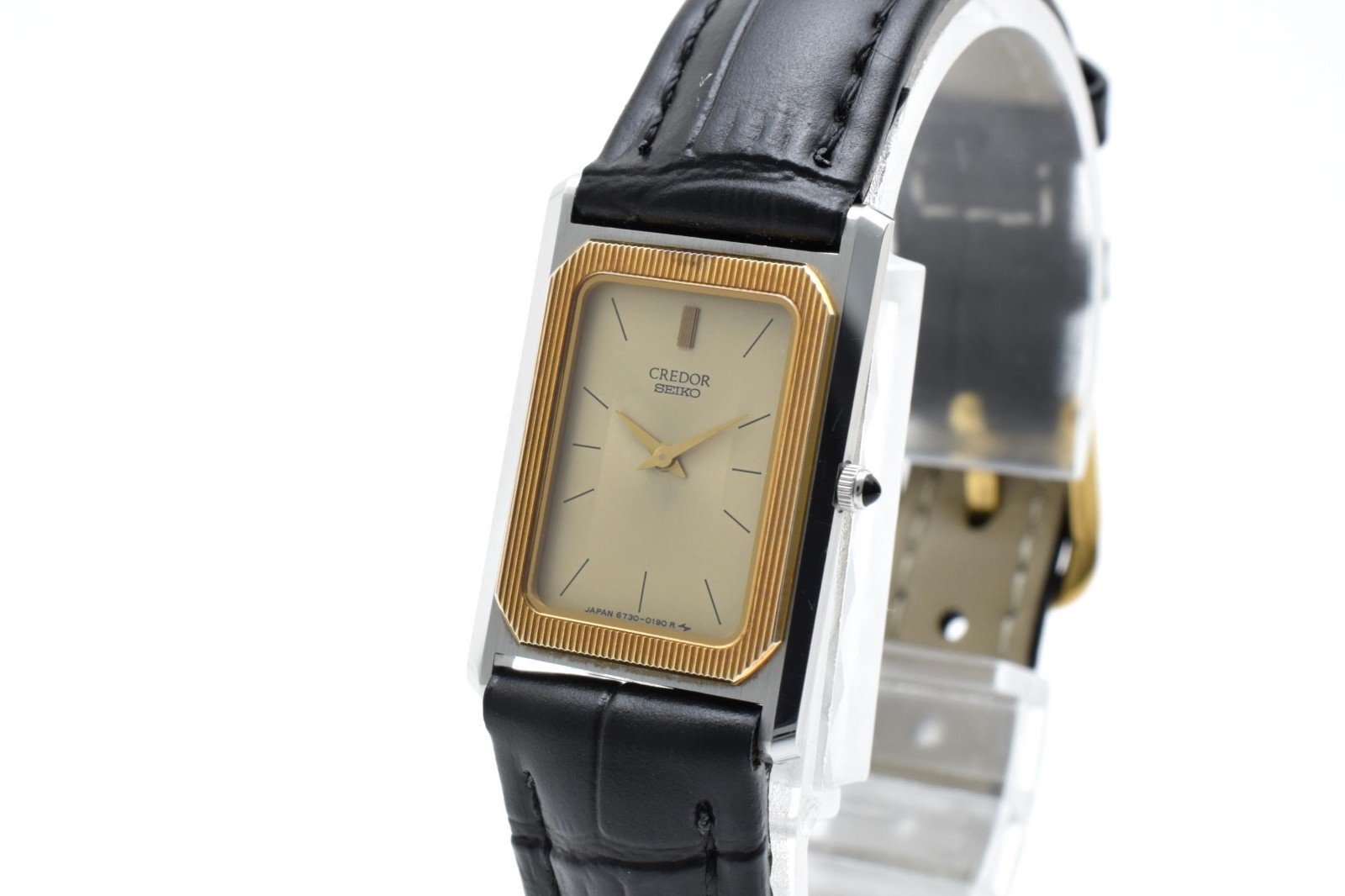 [ EXC+5 ] Vintage Seiko Credor 6730-5100 14K Gold Dial Quartz Ladies Watch
