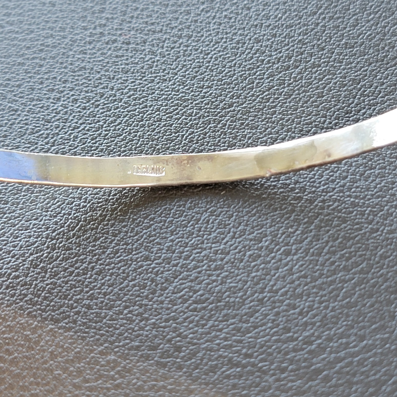 Vintage Sterling Silver 925 FANCY Bangle Bracelet Size 8.25″ 3.5mm