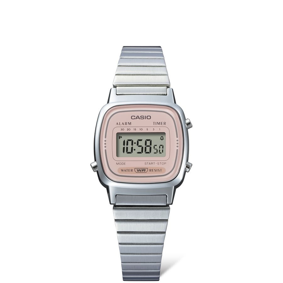 Vintage CASIO LA-670WEA-4A2EF Pink Steel Digital Women’s Watch