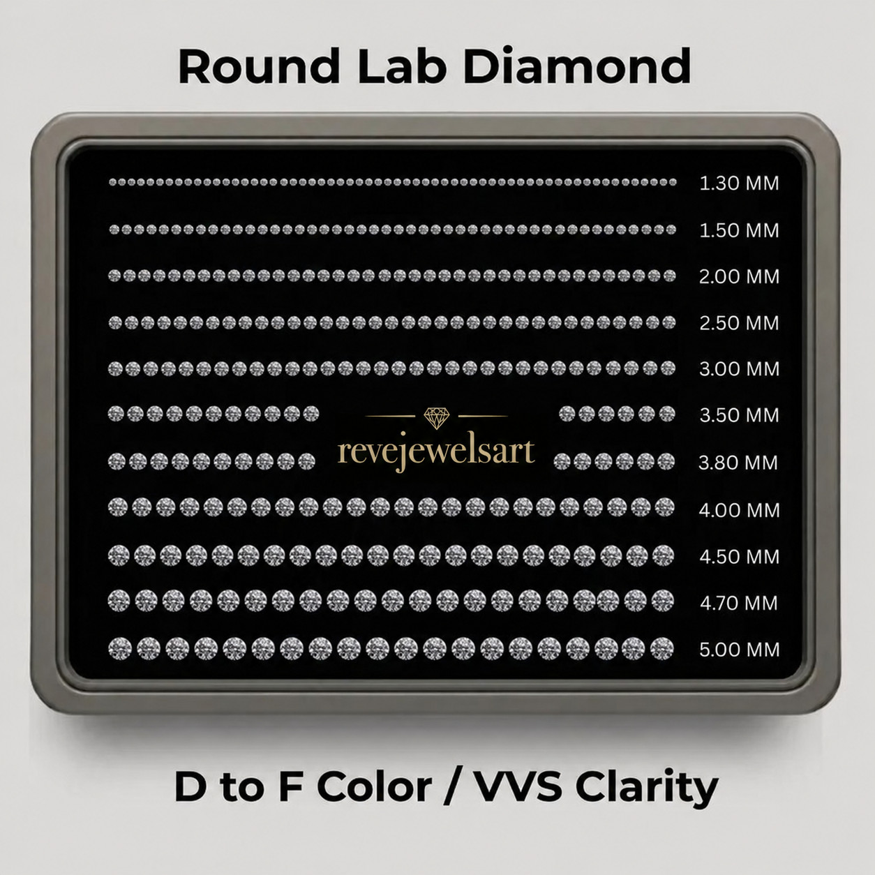 Loose Diamond 4.60 MM Round DEF/VS1 Lab Grown Diamond Set of 1 PCS Loose Diamond