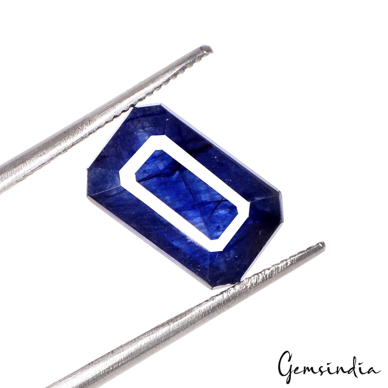 IGL&I Certified 6.50 Cts Natural Ceylon Blue Sapphire Octagon Cut Gems For Ring