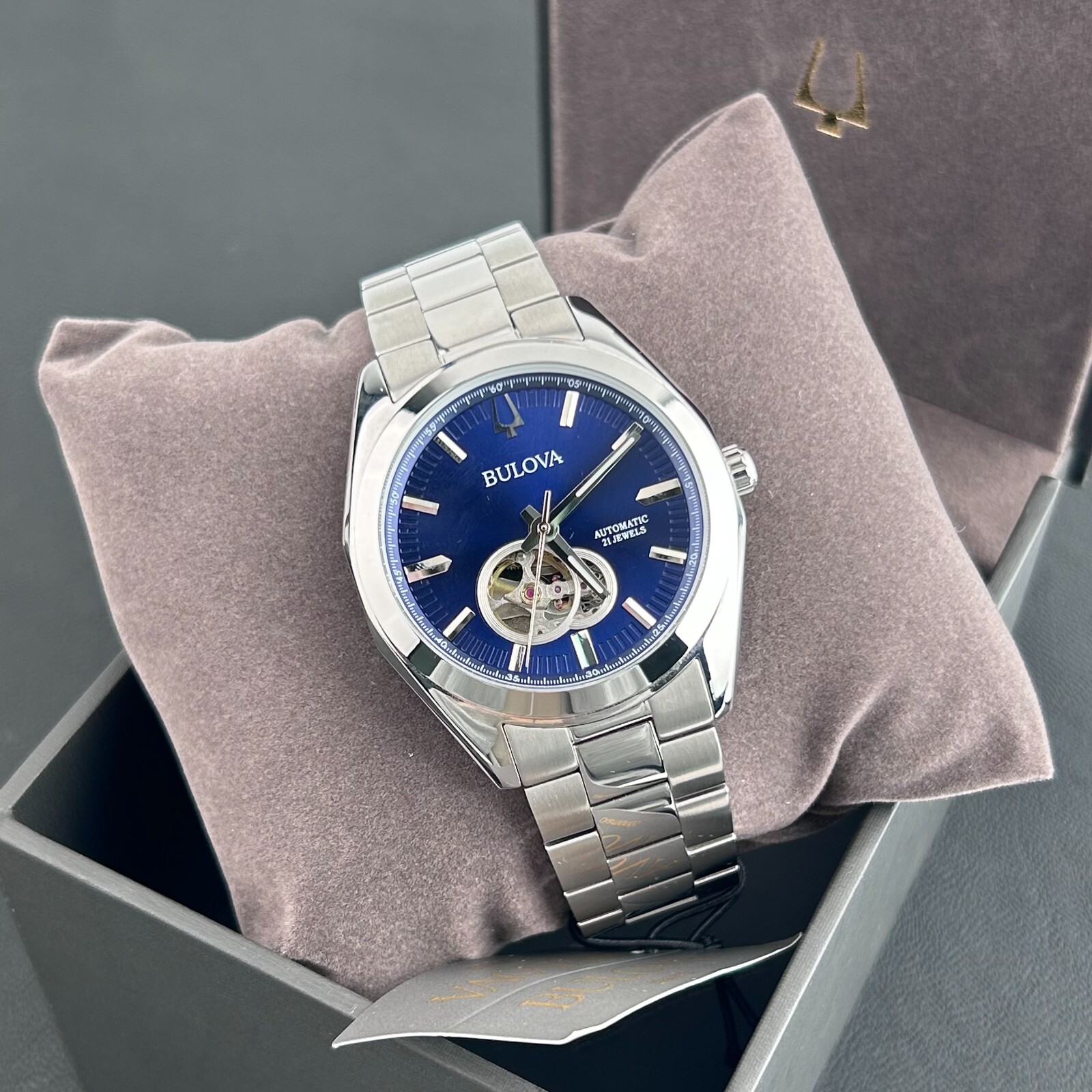 Bulova Surveyor 96A275 Blue Dial Men’s classic Automatic Chronograph 42mm