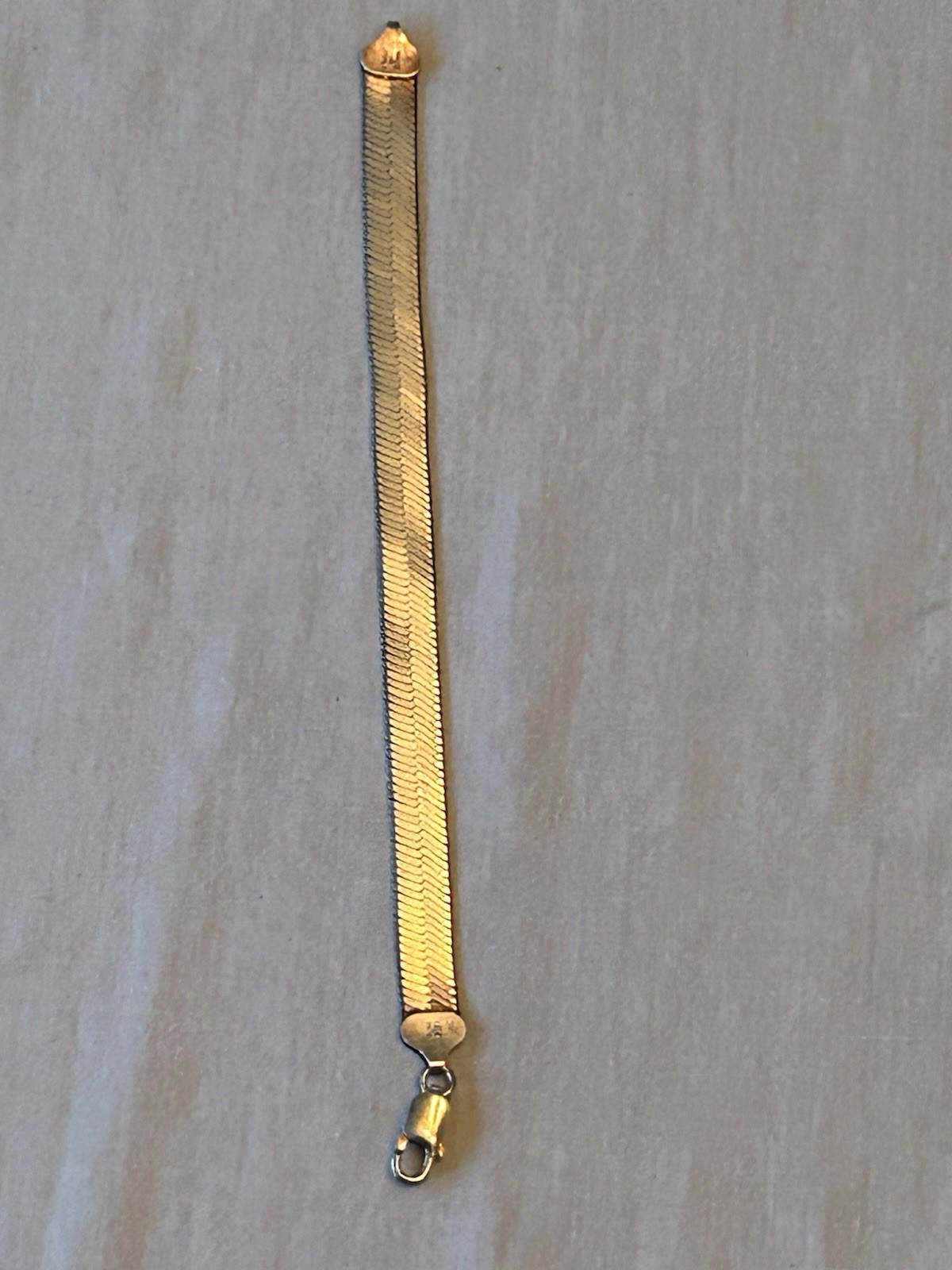 Milor Italy 925 Sterling Silver Wide Mesh Herringbone Bracelet 7” Signed Italy
