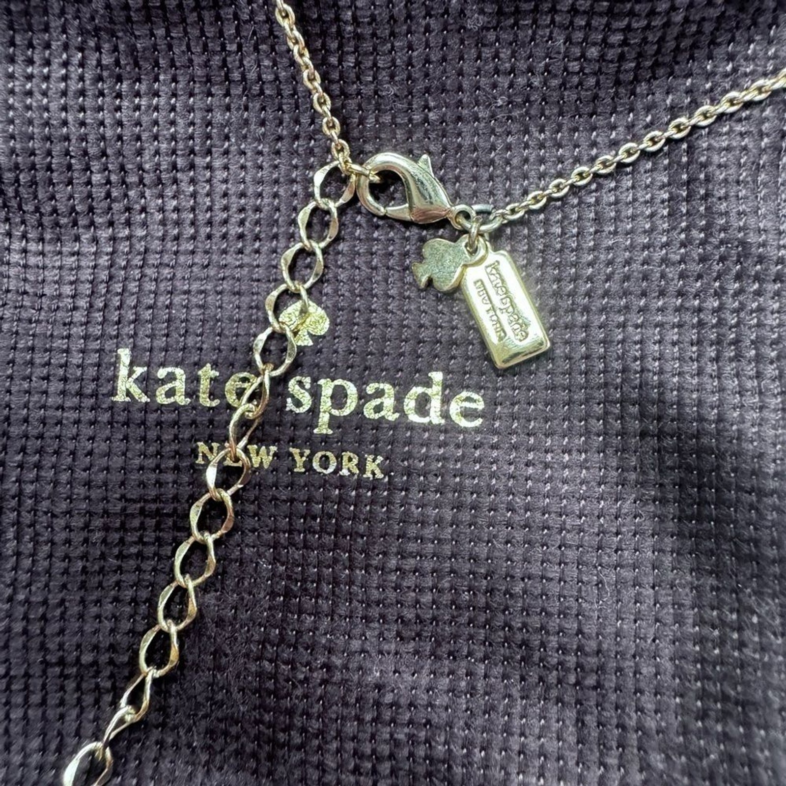 Kate Spade Gold Plated Necklace “Spot the Spade”