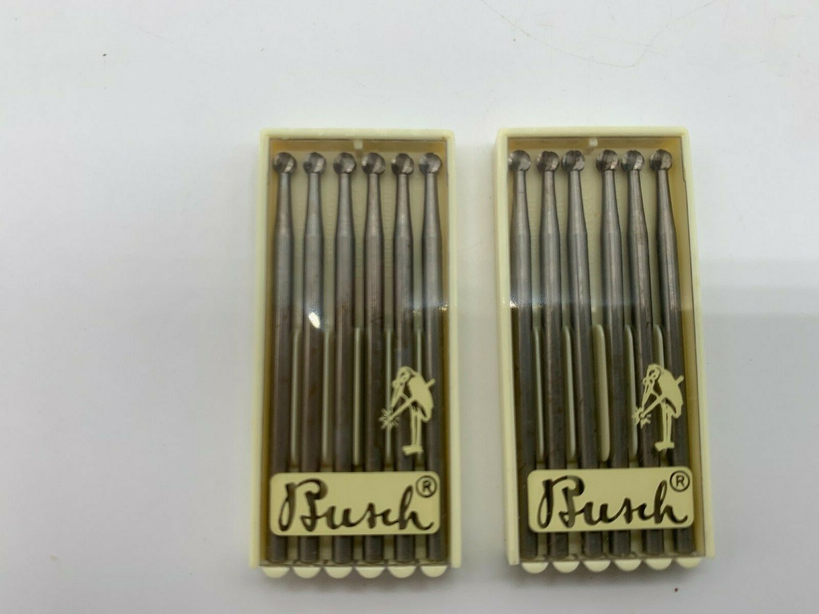 Ball Burs, Busch Burs, Figure 1 027 Ball Burs, Lot Of 12 Pieces (2-packs) NOS
