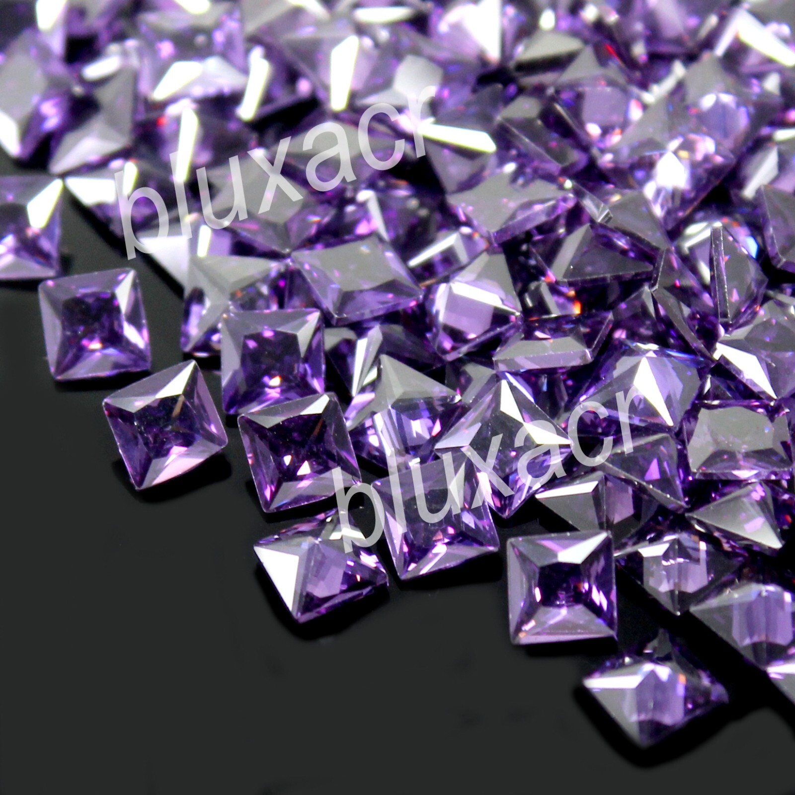 Certified Natural Boysenberry Sapphire 3.50 MM Princess Cut Gemstone 10 Pcs Lot