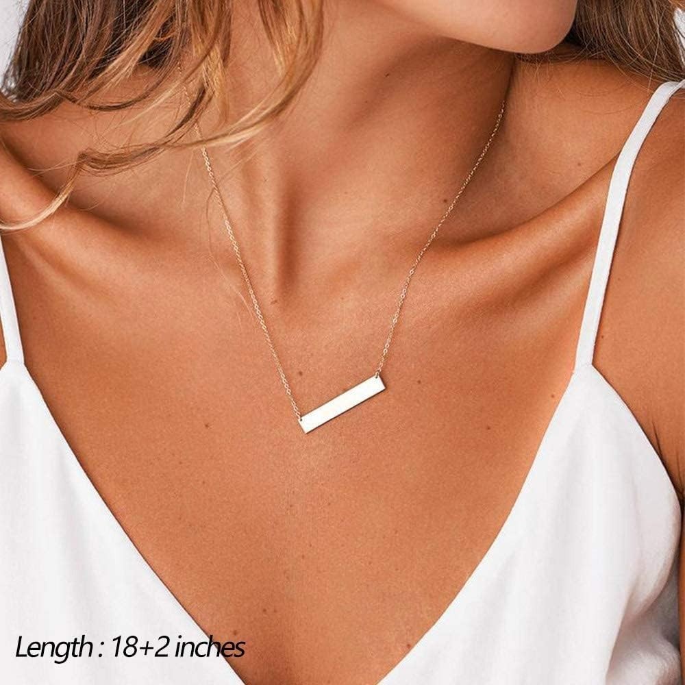 Handmade Dainty Layered Choker Necklace Set – Simulated Pearl & Y Pendant