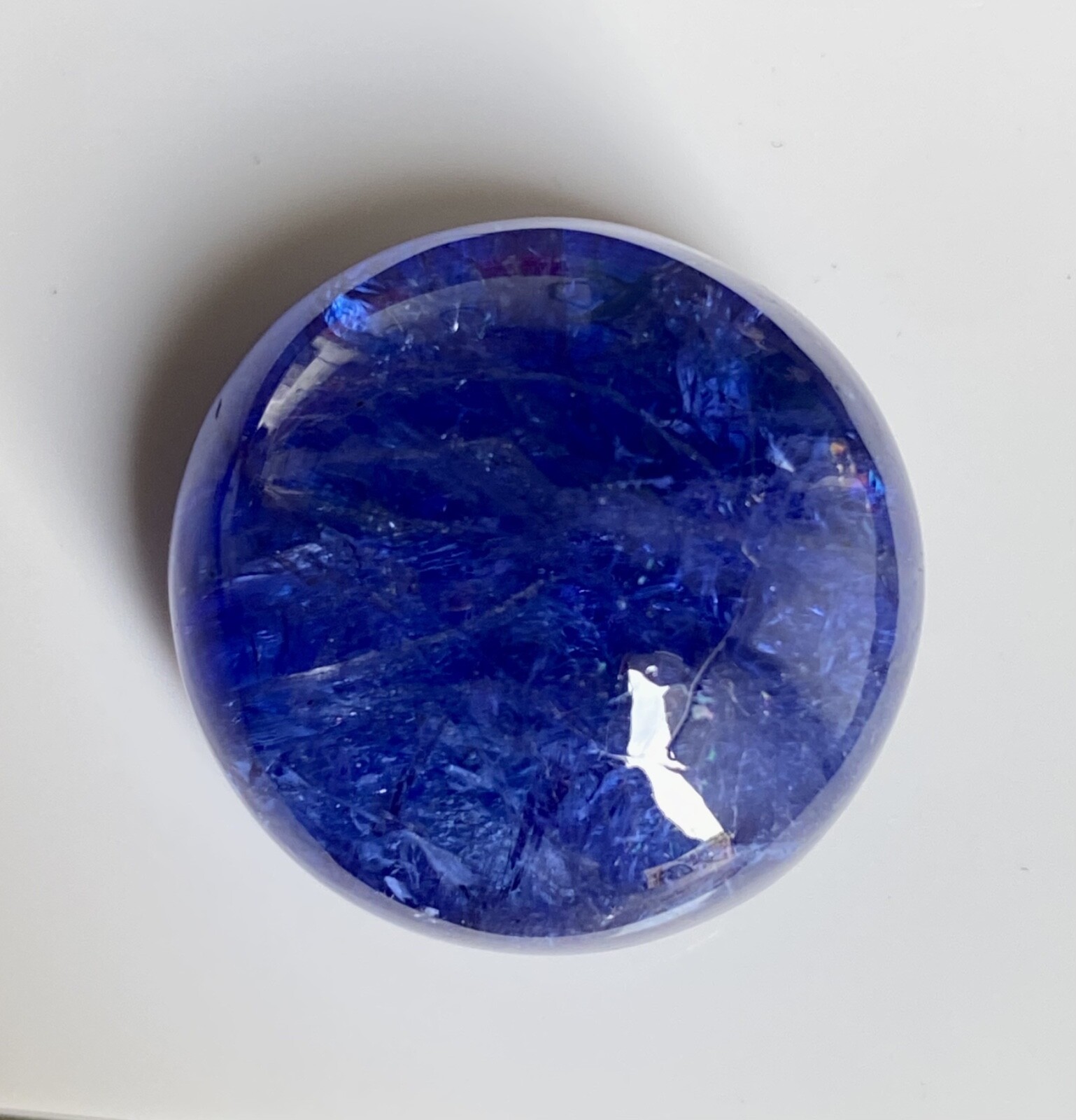 102.34CT Jumbo Tanzanite cabochon / Natural Tanzanite 26X26X15mm deep blue color