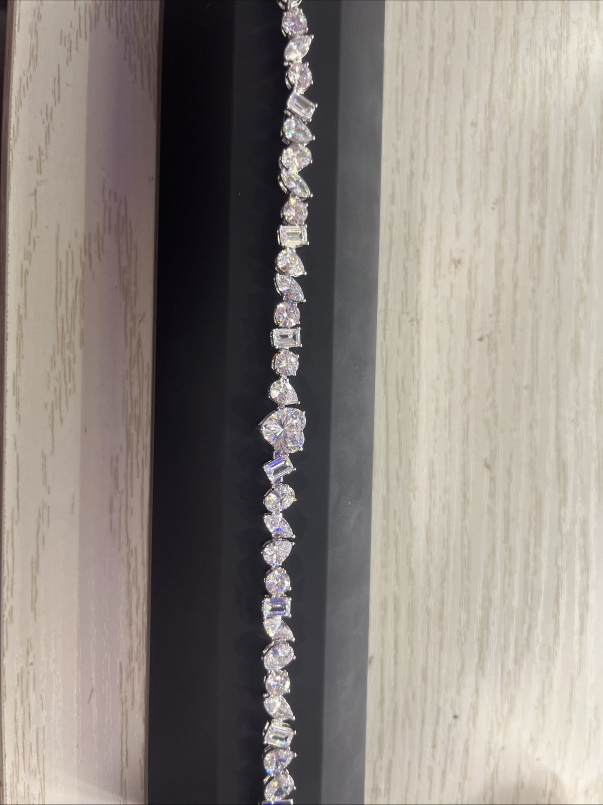 38 Carat Moissanite Bracelet heart Cut, Oval Cut, Square Cut Circular Cut Og$600