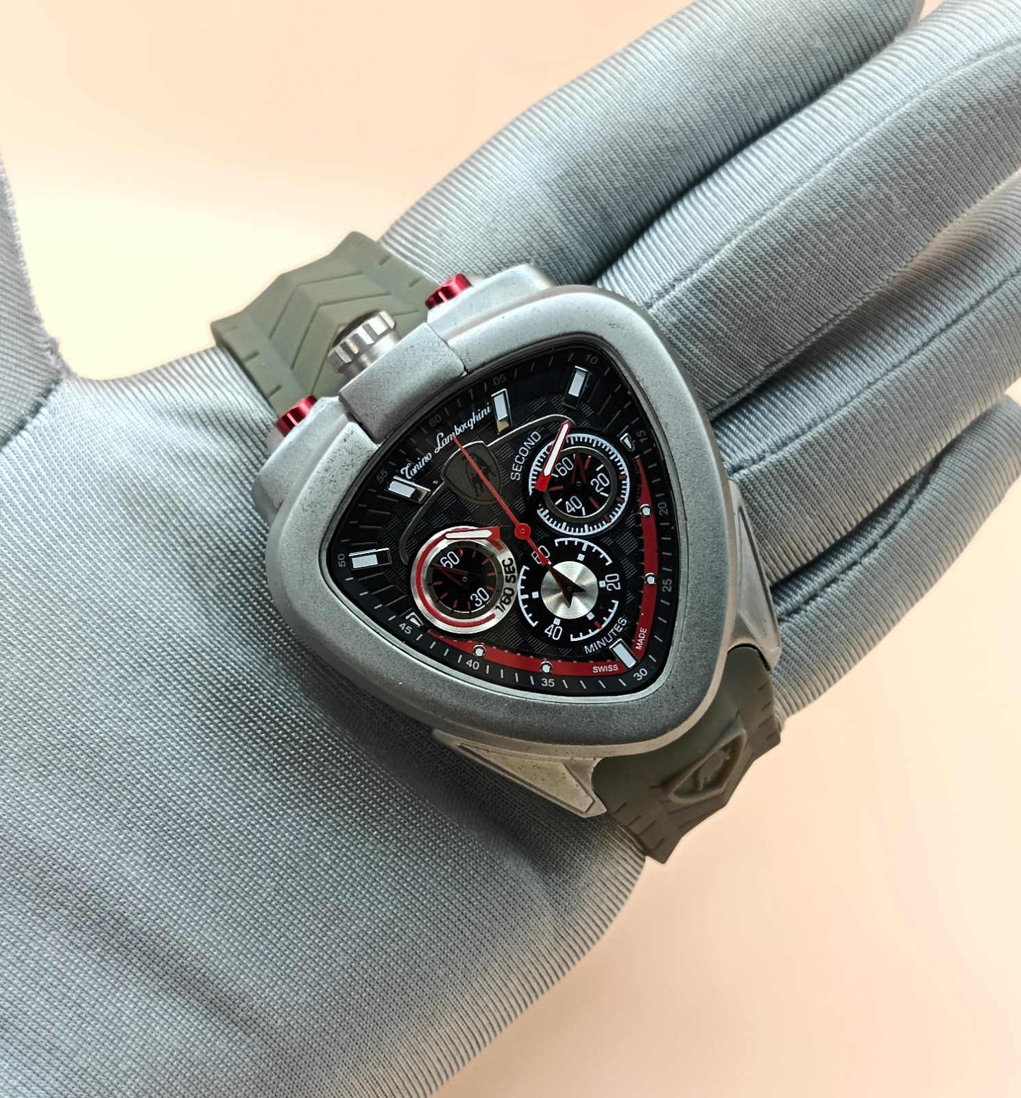 Amazing Tonino Lamborghini Chronograph Black Dial Refurbished Men’s Wrist Watch