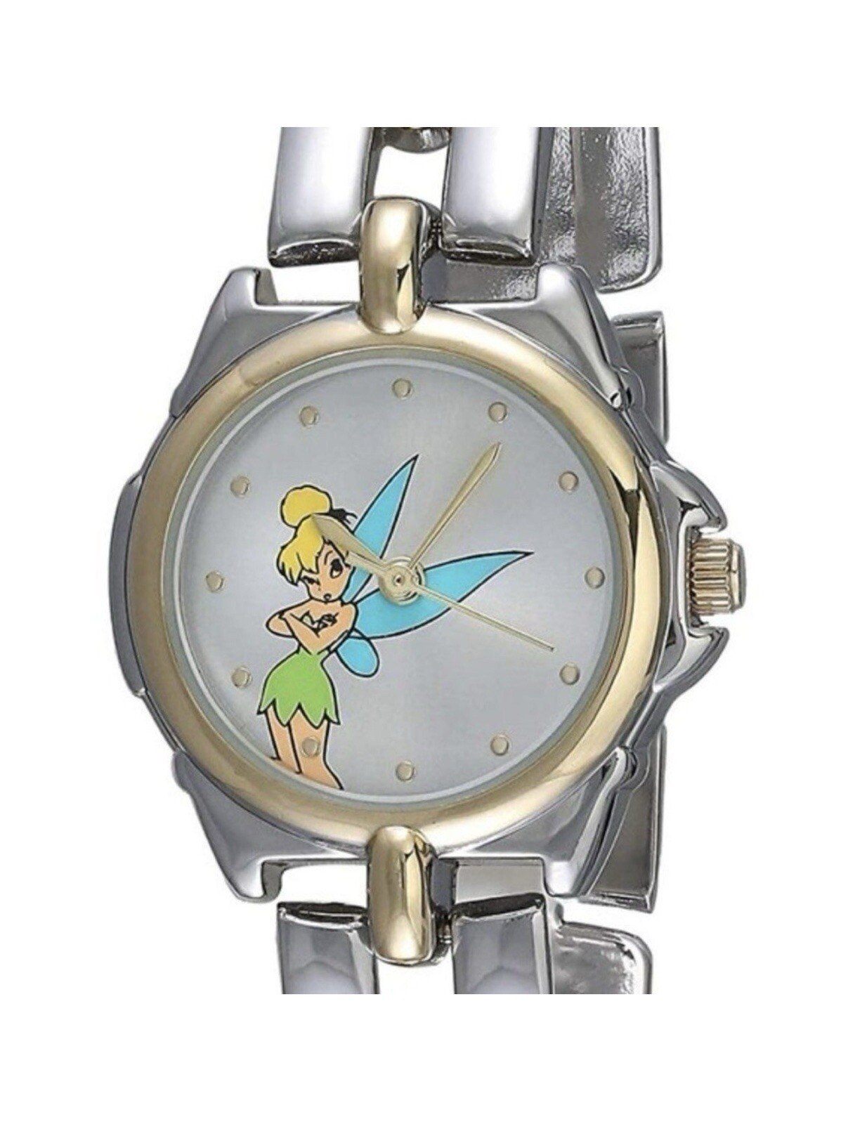 NEW! Disney “ TINKERBELL” Gold/silver Toned Watch