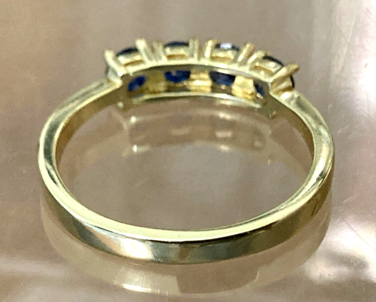 Sapphire & Ruby Rings 14k Gold or Rhodium Finish 4x4mm Stones Sizes 6-10 US