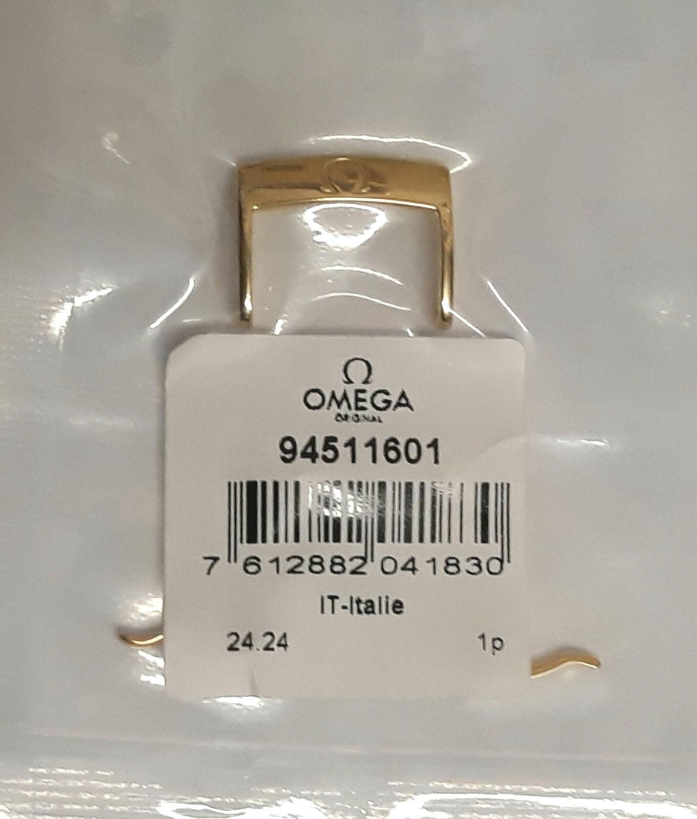 OMEGA LAMINATED BUCKLE 16mm NEW – POLISHED