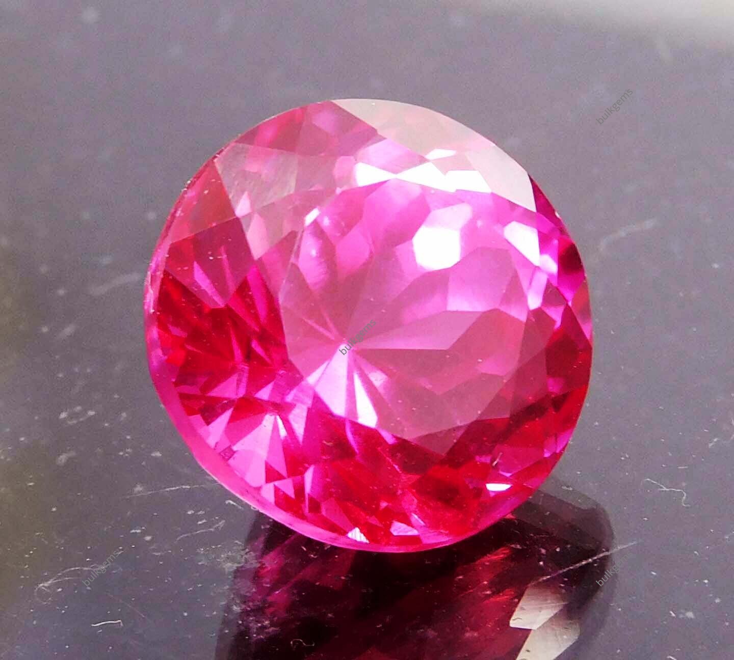 Extremely Rare Pink Sapphire Round Cut 10 Ct NATURAL Loose CERTIFIED Gemstone