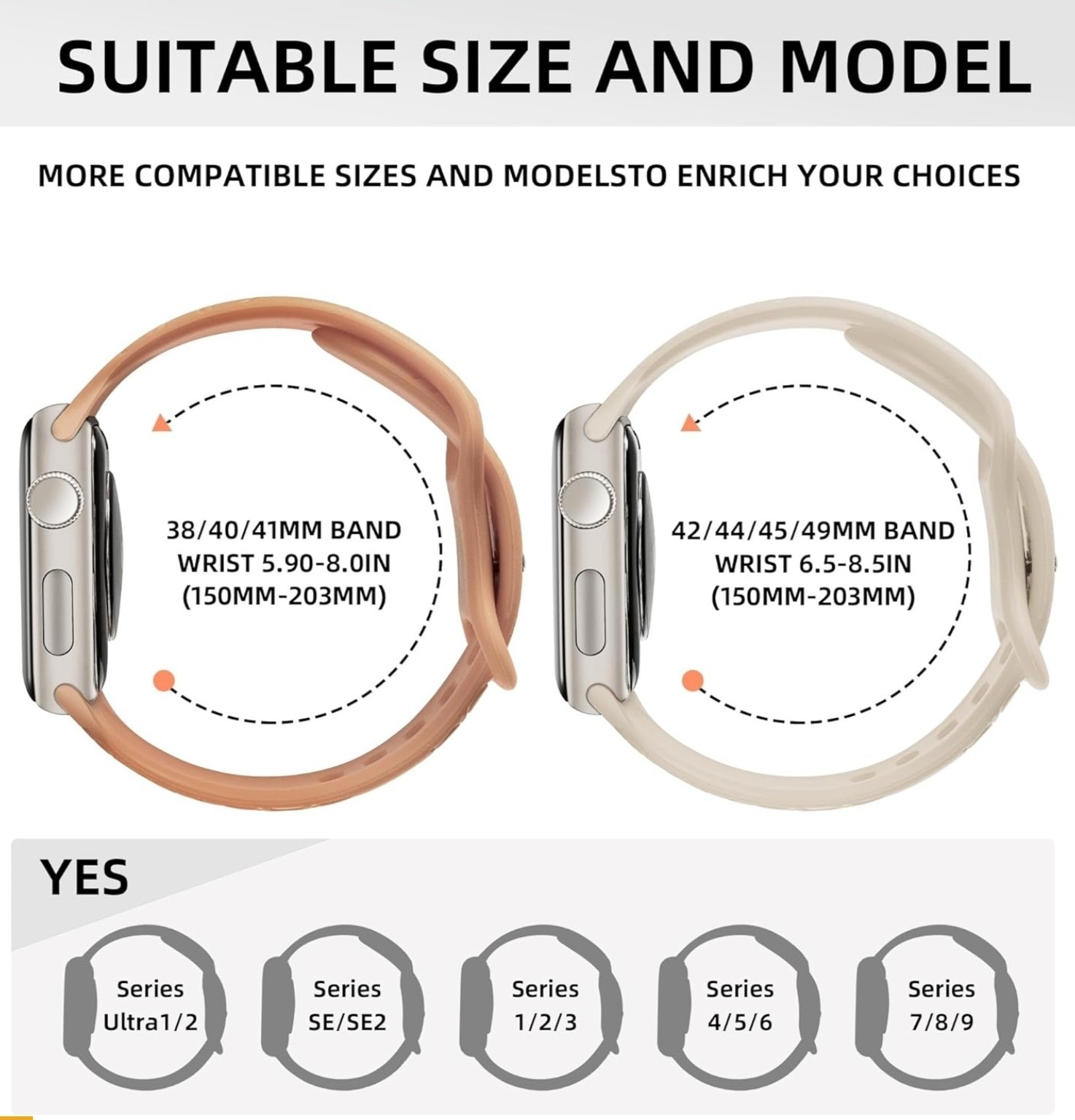  6 Pk Flower Engraved Bands Compatible All Apple Watch Band 38mm 40mm 41mm 42mm