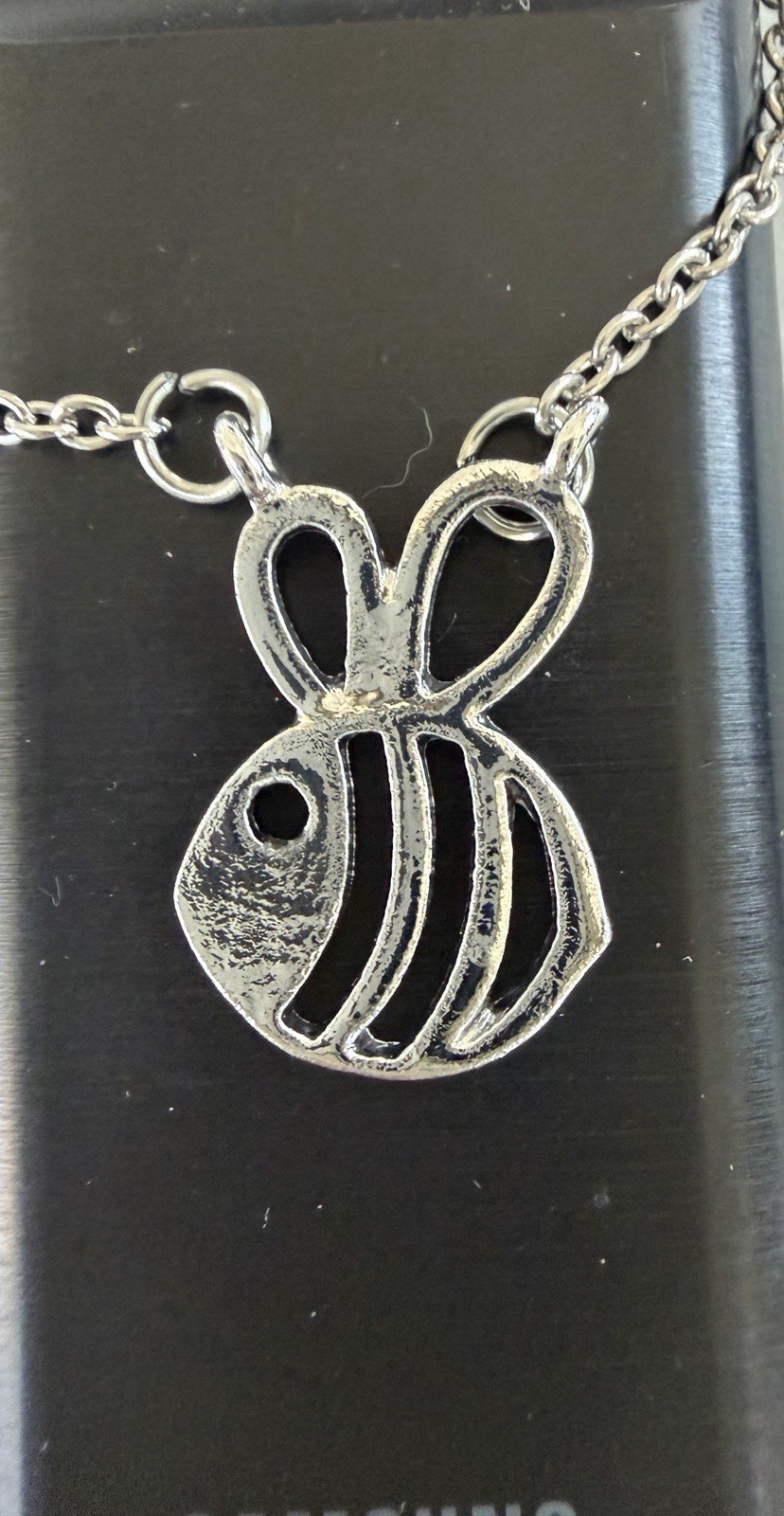 Bee Necklace Silver