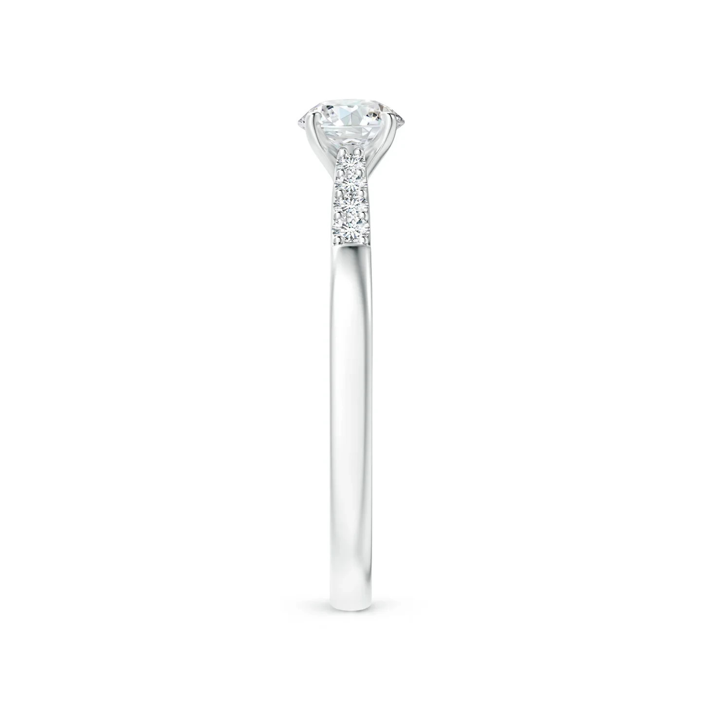 Round Diamond Wedding Ring 0.52 Ct Lab Grown Solid 950 Platinum Size 5 6 6.5 7 8