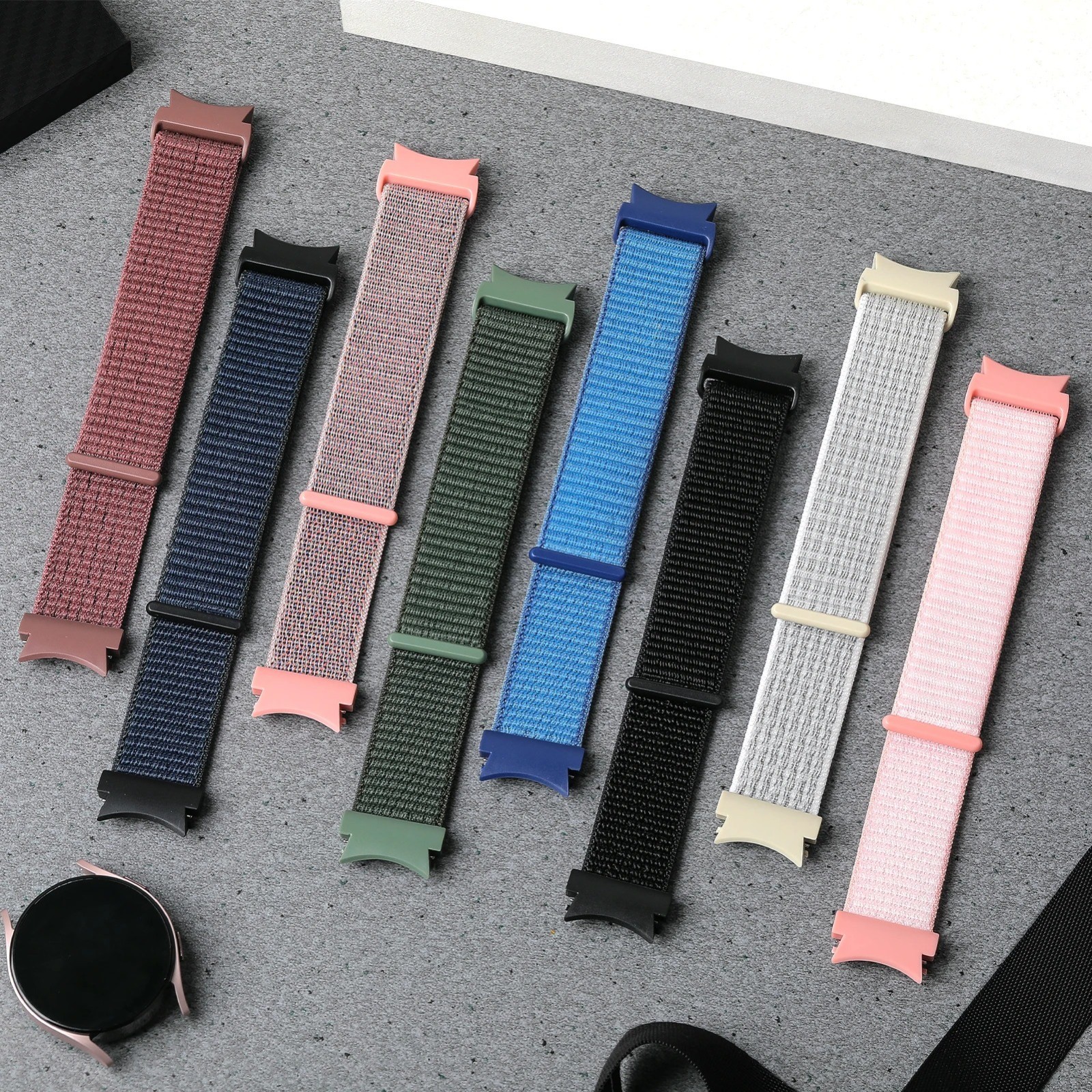 Band For Samsung Galaxy Watch 7/6/4/classic/5 pro 44mm 40mm Nylon sport bracelet