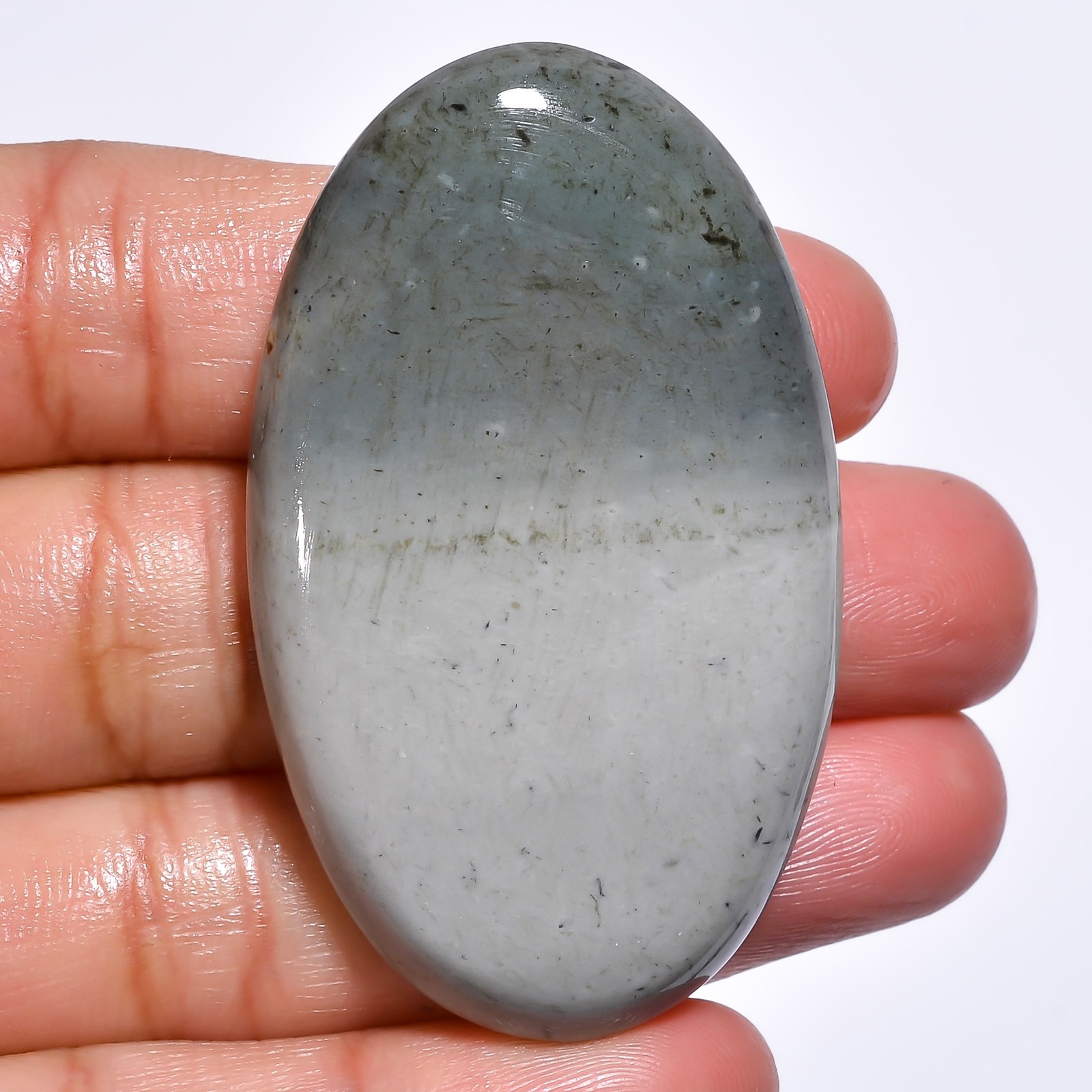 Natural Polychrome Jasper Oval Cabochon Loose Gemstone 91.5 Ct 51X30X7mm GC14015