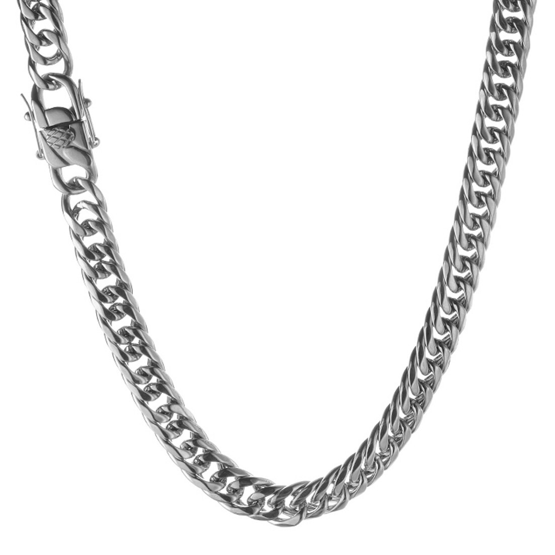9mm Men Women Stainless Steel Miami Curb Cuban Link Chan Necklace 16-40inch