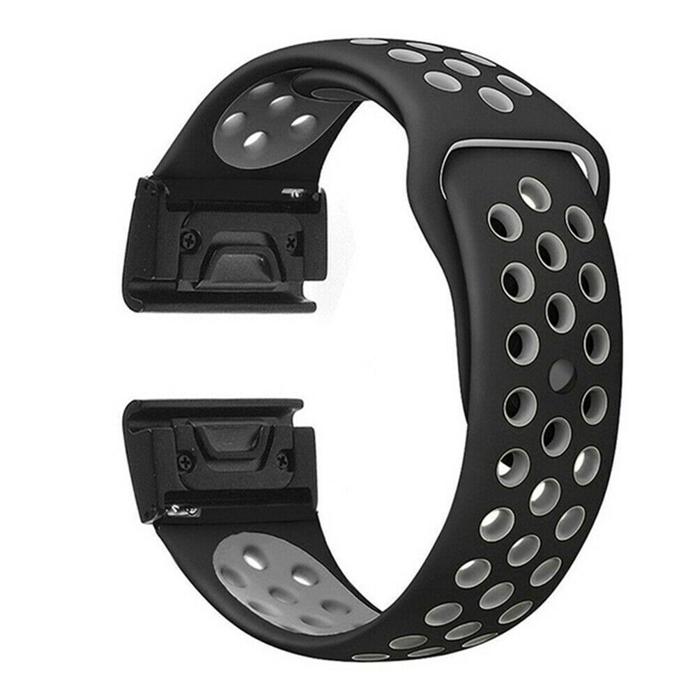Quick Fit Silicone Watch Band Strap For Garmin Fenix 5 5X 6 6X Pro 7 7X Solar