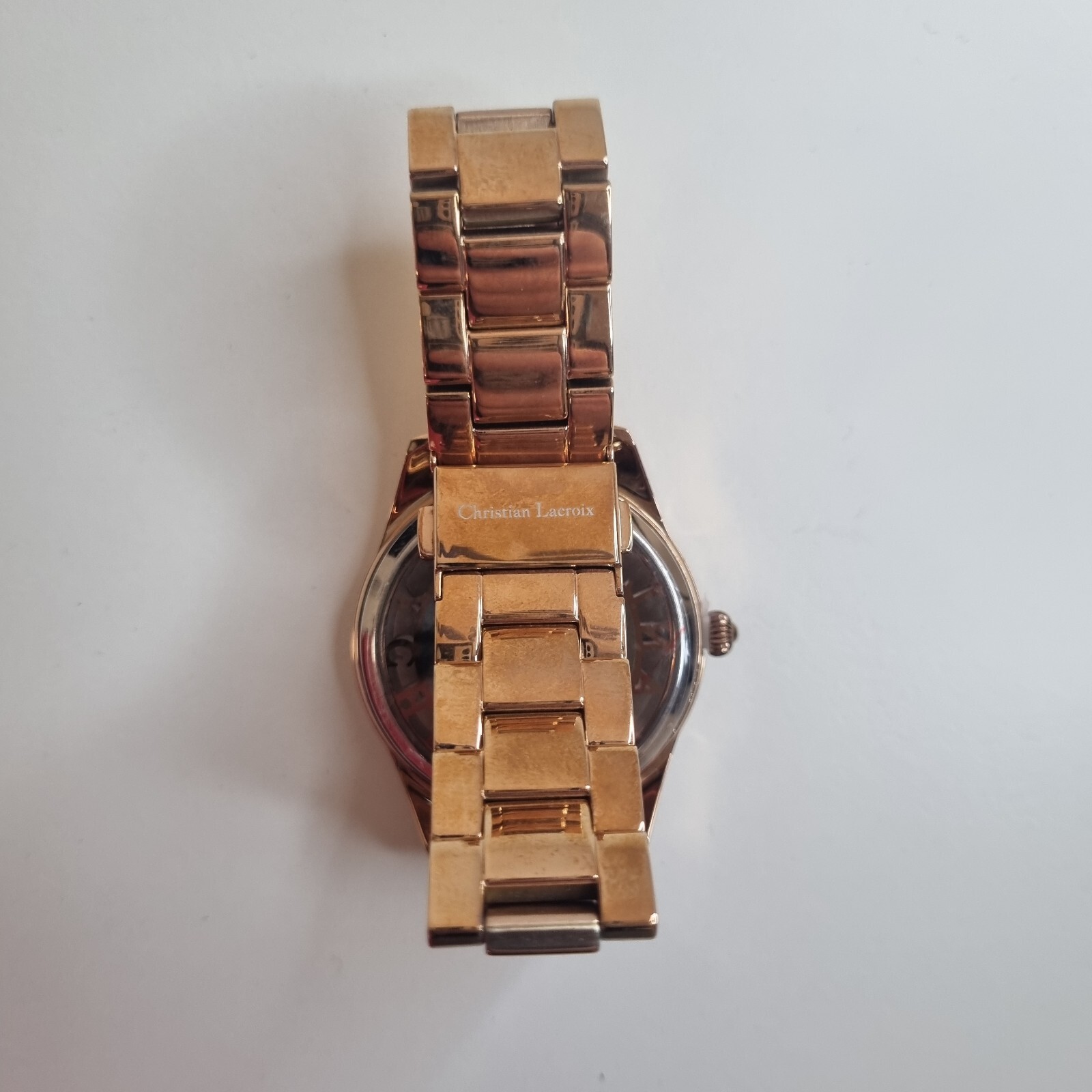 Christian Lacroix Rose Gold Ladies Wrist Watch N°8009308 New Old Stock Tarnished