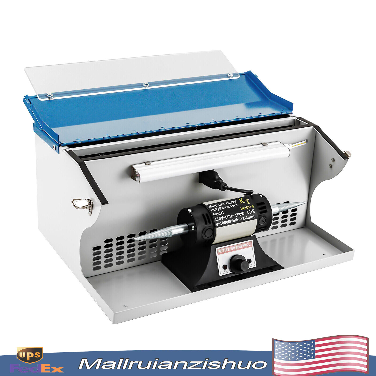 Jeweler Polishing Machine Gem Jade Buffing Polisher Tabletop 0-10000rpm/min 120W