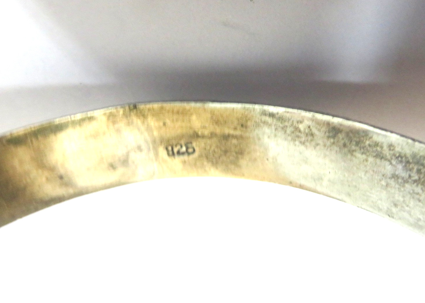 Sterling Silver Bangle Bracelet, 925, 2-1/2″ Diameter, 12 grams