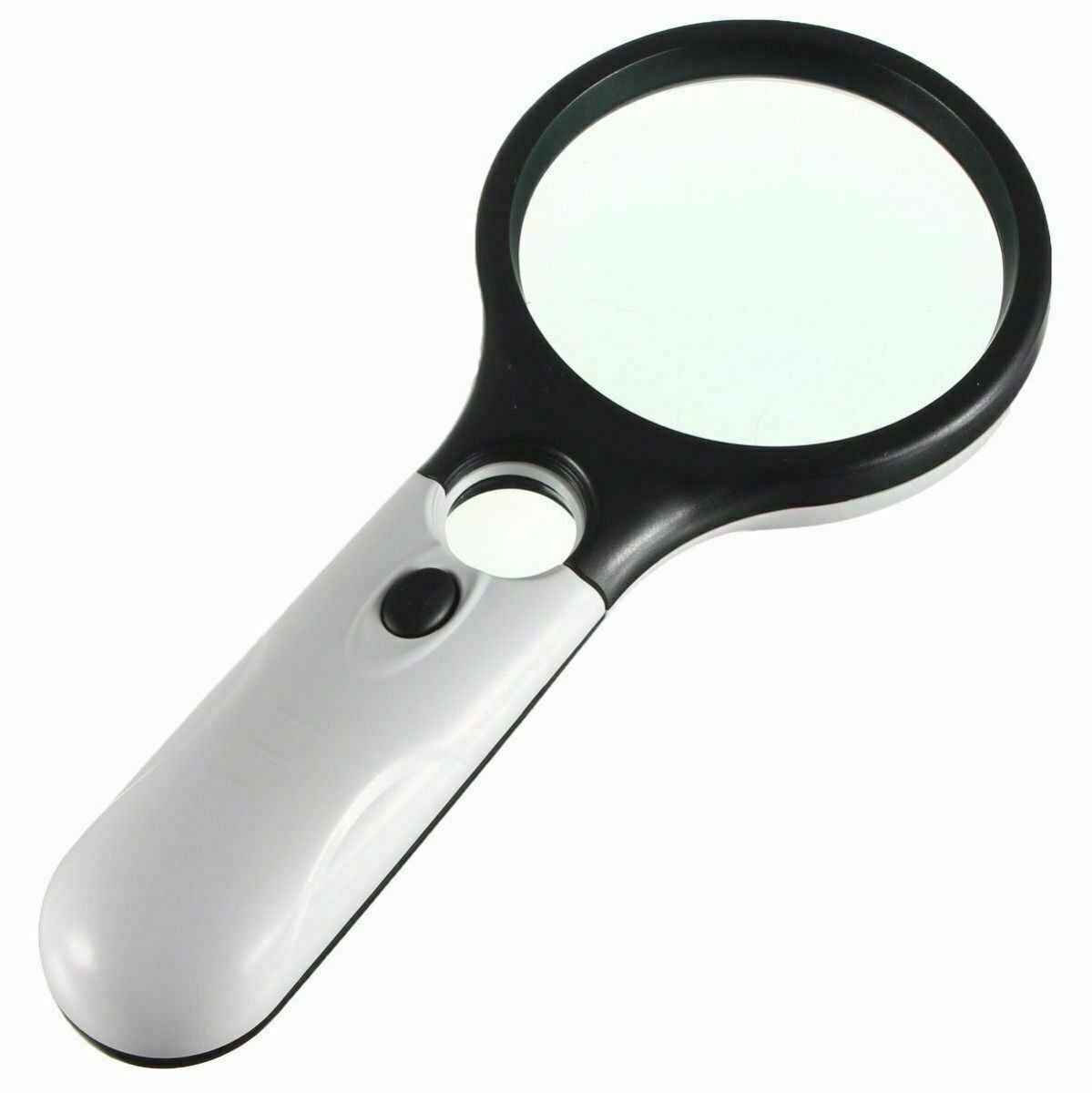 3 LED 45X Light Handheld Magnifier Reading Magnifying Glass Lens Jewelry Loupe