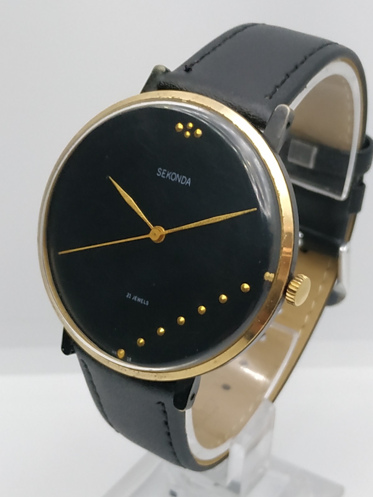 Men’s Dress Vintage Watch SEKONDA USSR Mechanical Zarya Retro Soviet 21 jewels ☭