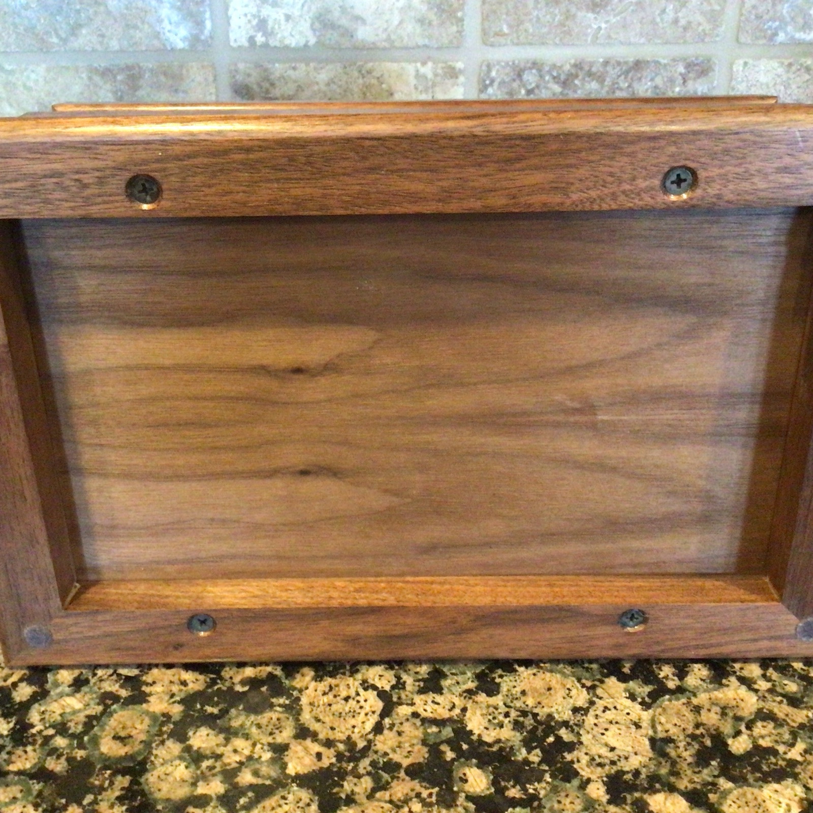 Georgous Solid Walnut-Brass Inlay Jewelry/Keepsake Chest