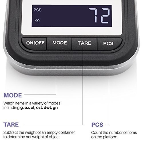 High Precision Digital Milligram Scale 50g x 0.001g, Tweezers, Calibration Weigh