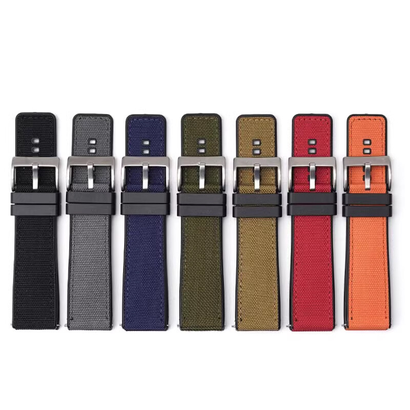 Nylon + Rubber Strap For G-SHOCK PRG-600 PRG-650 GA-2000 Watch Band Replacement