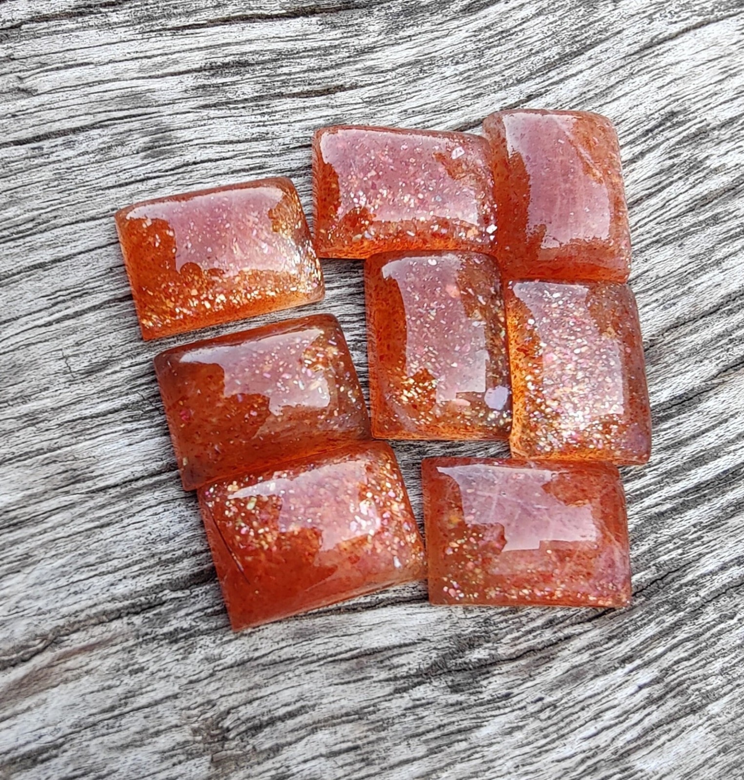 Natural Sunstone Rectangle Cabochon 6x8mm To 12x16mm Loose Gemstone