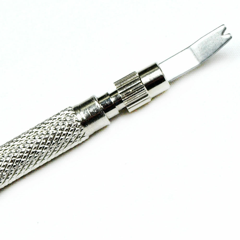 Watch Repair Spring Bar Tool Steel Link Remover Pin Pusher with Spare Tips