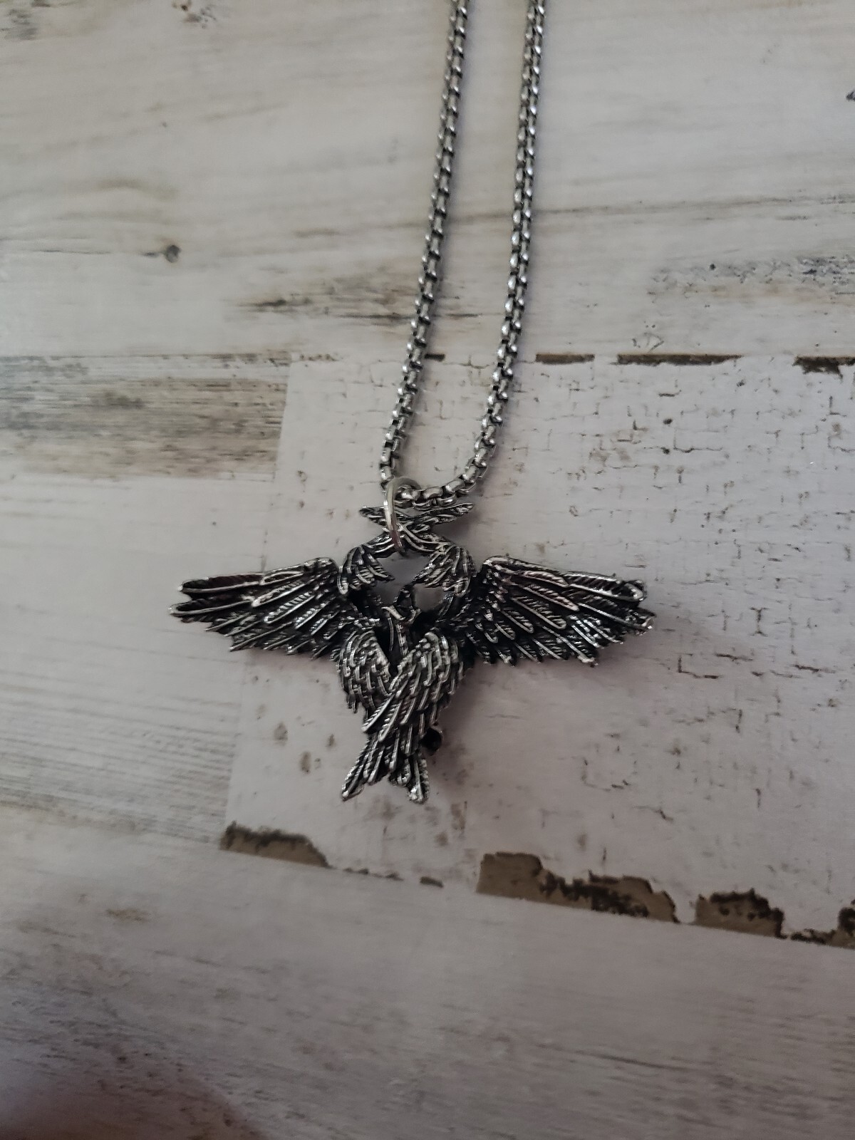 Wings necklace angel wing silver jewelry bird love gift spiritual men woman