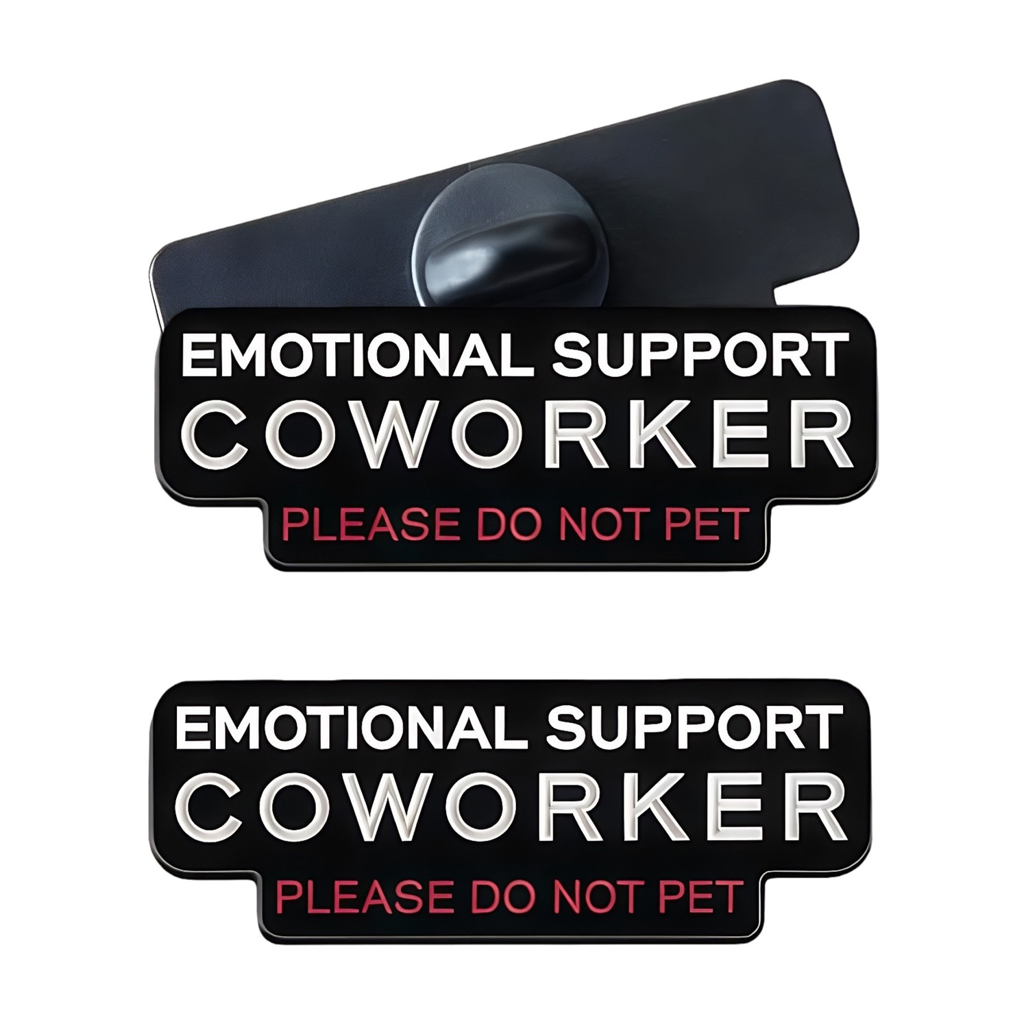 2X Funny Office Accessory Emotional Support Brooch Coworker Do Not Pet Lapel Pin