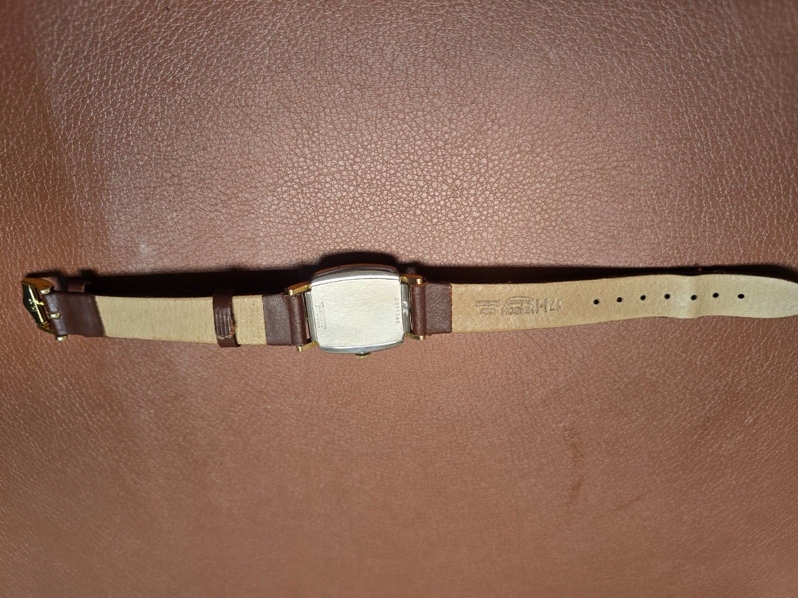 Vintage Bulova Men’s Watch Gold Tone Cushion Case Sub-Second Dial Serviced
