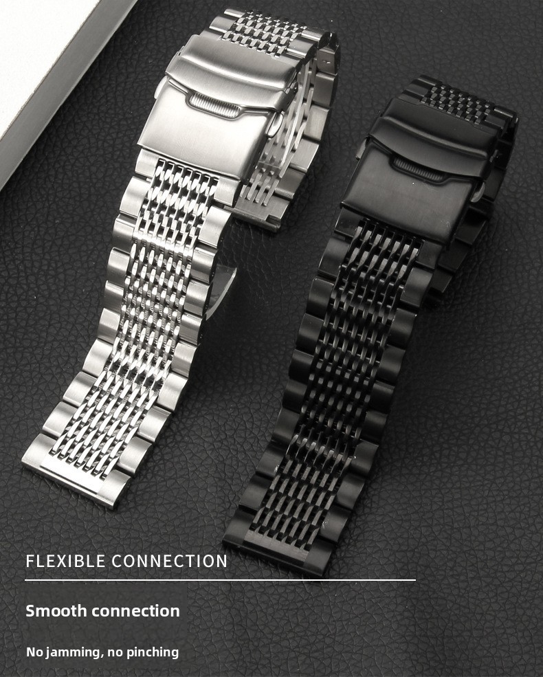 High Quality Solid Stainless Steel Watch Band Strap 18 20 22 24mm with Tools