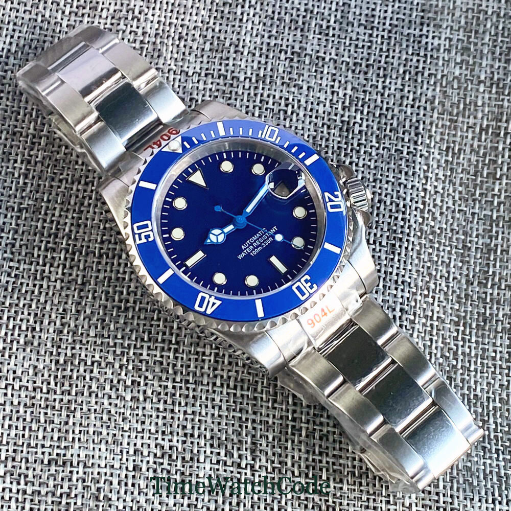 NH35A Movement Automatic Watch For Men 40mm Bliger/Sterile Dial Sapphire Crystal