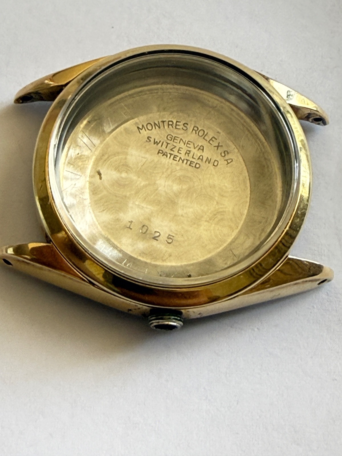 Rolex Oyster Perpetual ref 1025 14k Gold Capped SS Case 34MM used condition