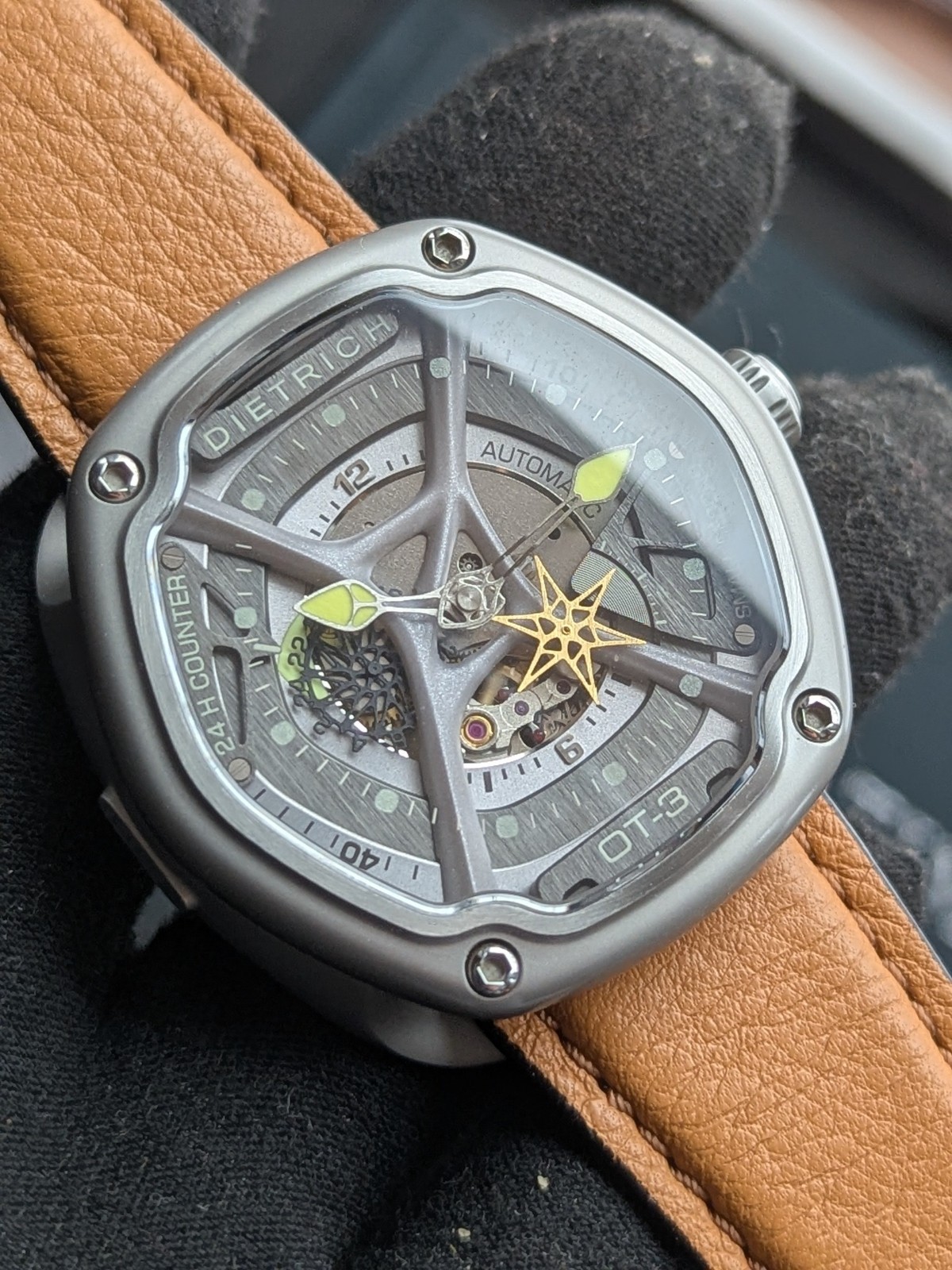 Dietrich OT3 Organic Time Mechanical Automatic Multi Layer Dial Partial Skeleton