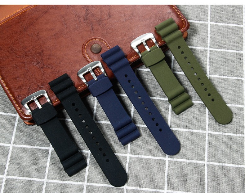For Seiko PROSPEX SNE545 547 537 541 535 Silicone Watch Band Straps Mens 22mm
