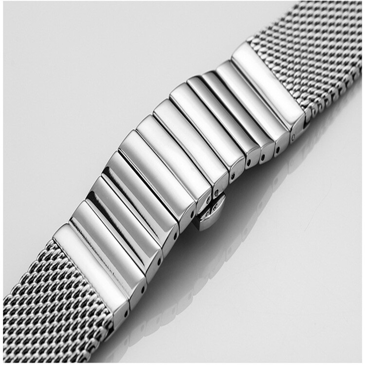 Premium Milanese Mesh Stainless Steel Watch Band Elegant Metal Bracelet 18-24mm