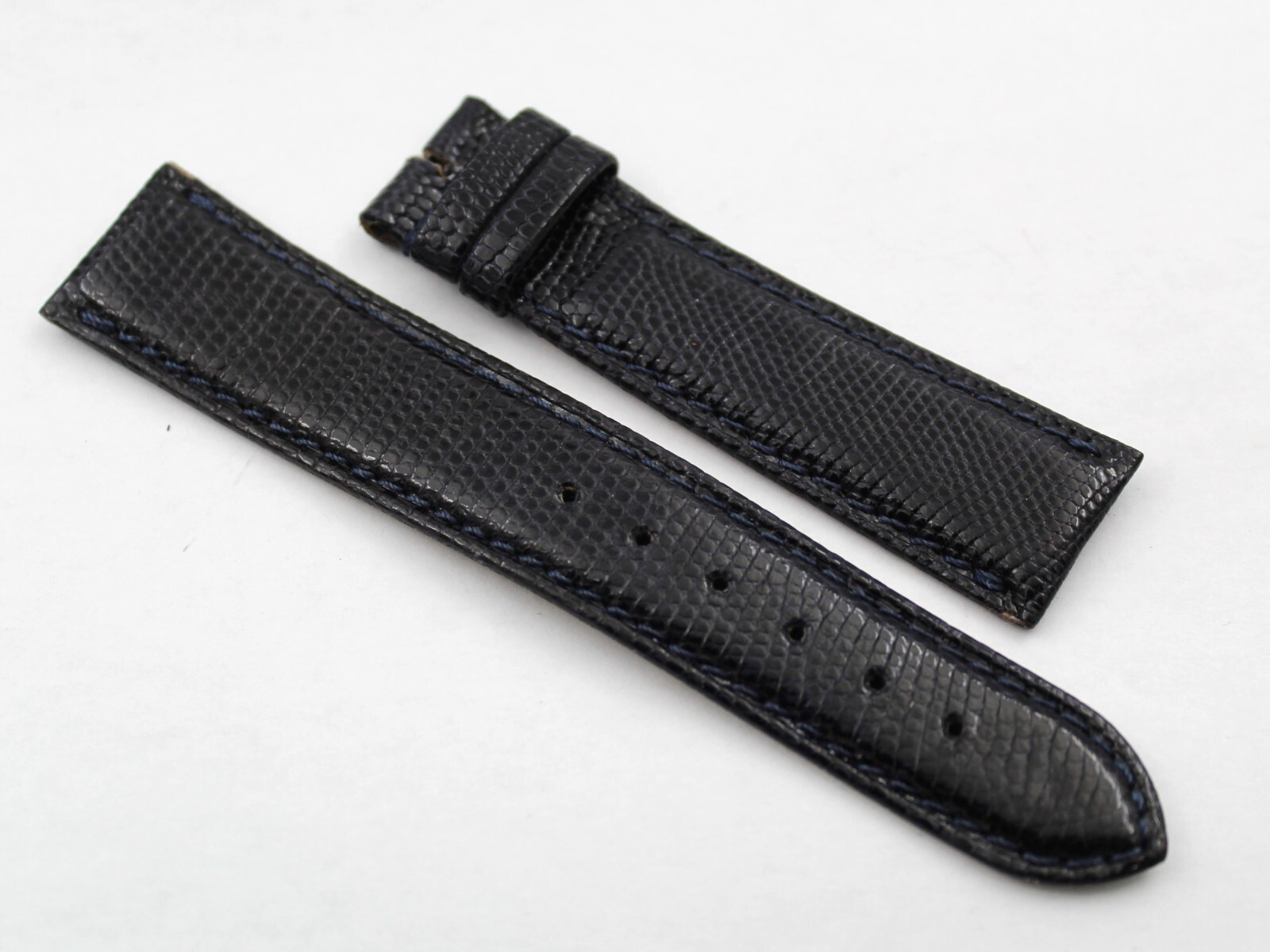 Blue Lizard Leather Straps Accessories Luxury Watches Unisex Various Sizes New