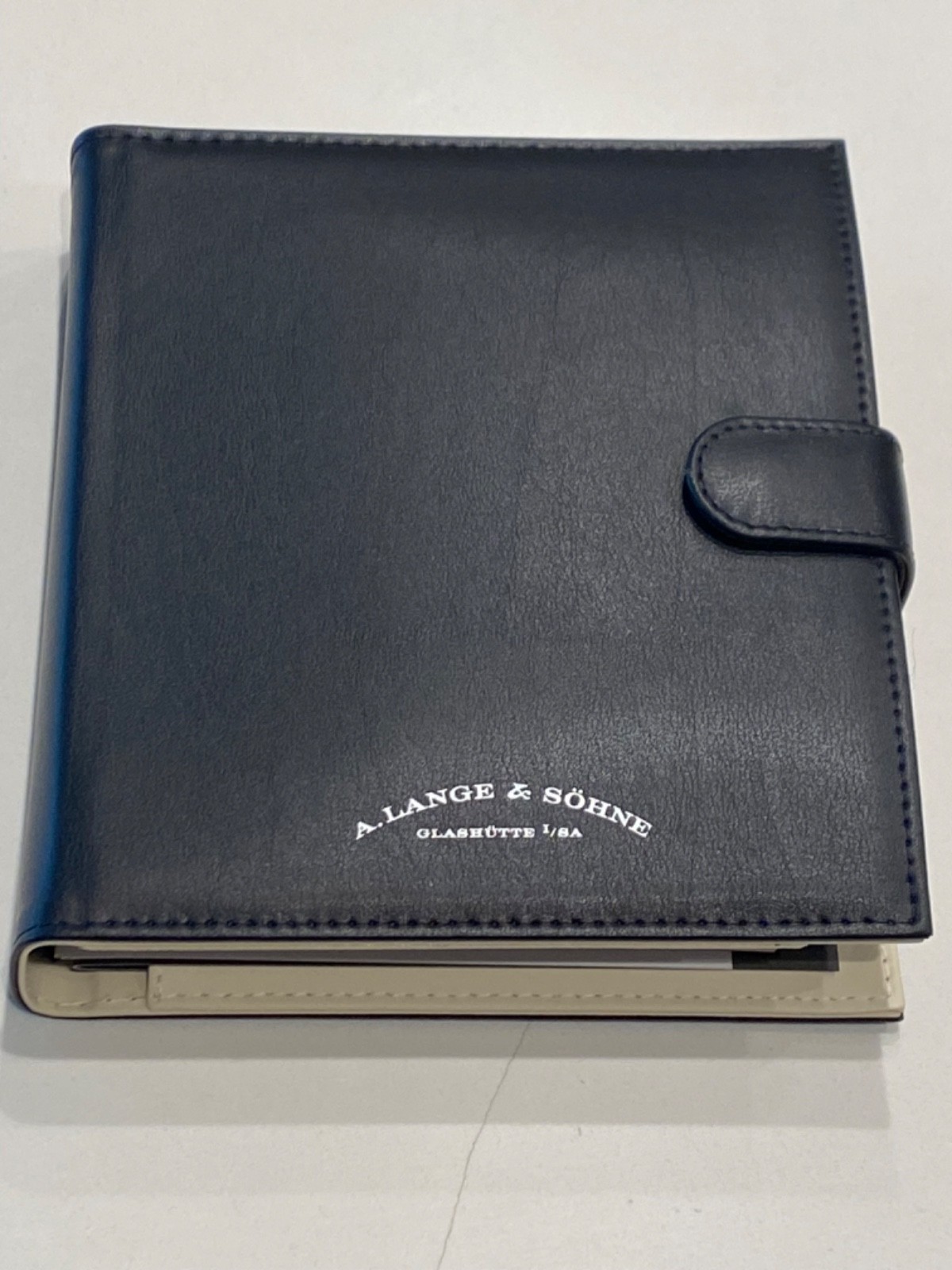 A LANGE & SOHNE SAXONIA MOONPHASE WHITE GOLD BOX/PAPERS 384.026 $40K NEW RETAIL