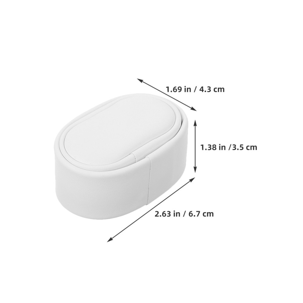 6Pcs White Soft Watch Display Pillows Durable PU Cushions for Watch Case