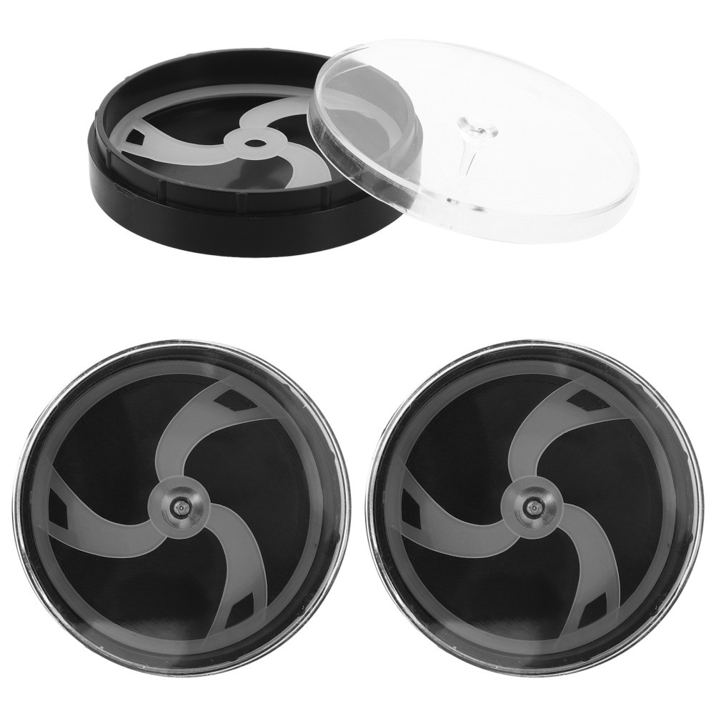 3Pcs Watch Accessories Storage Boxes Black Plastic Shock Absorption Dust Covers