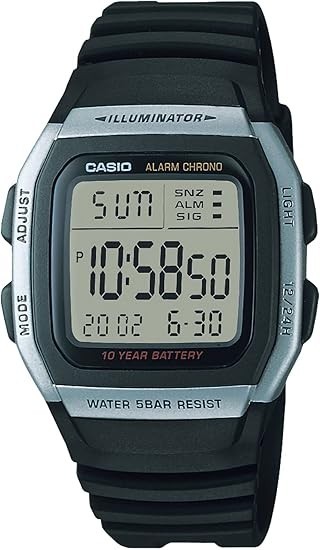 Casio W-96H-1AJH Watch Casio Collection Men Black new free shipping